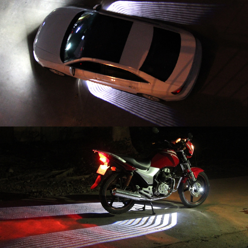12-24V 5 colors available LED Angel Wings Car Motorcycles Led Decorative Lights Universal